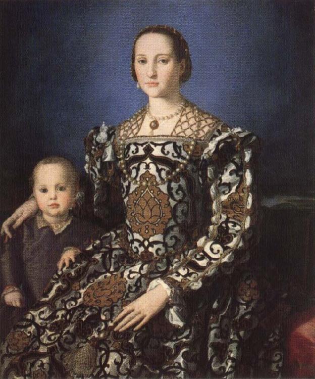 Agnolo Bronzino Portrait of Eleonora of Toledo with Her Son Giovanni de'Medici Germany oil painting art